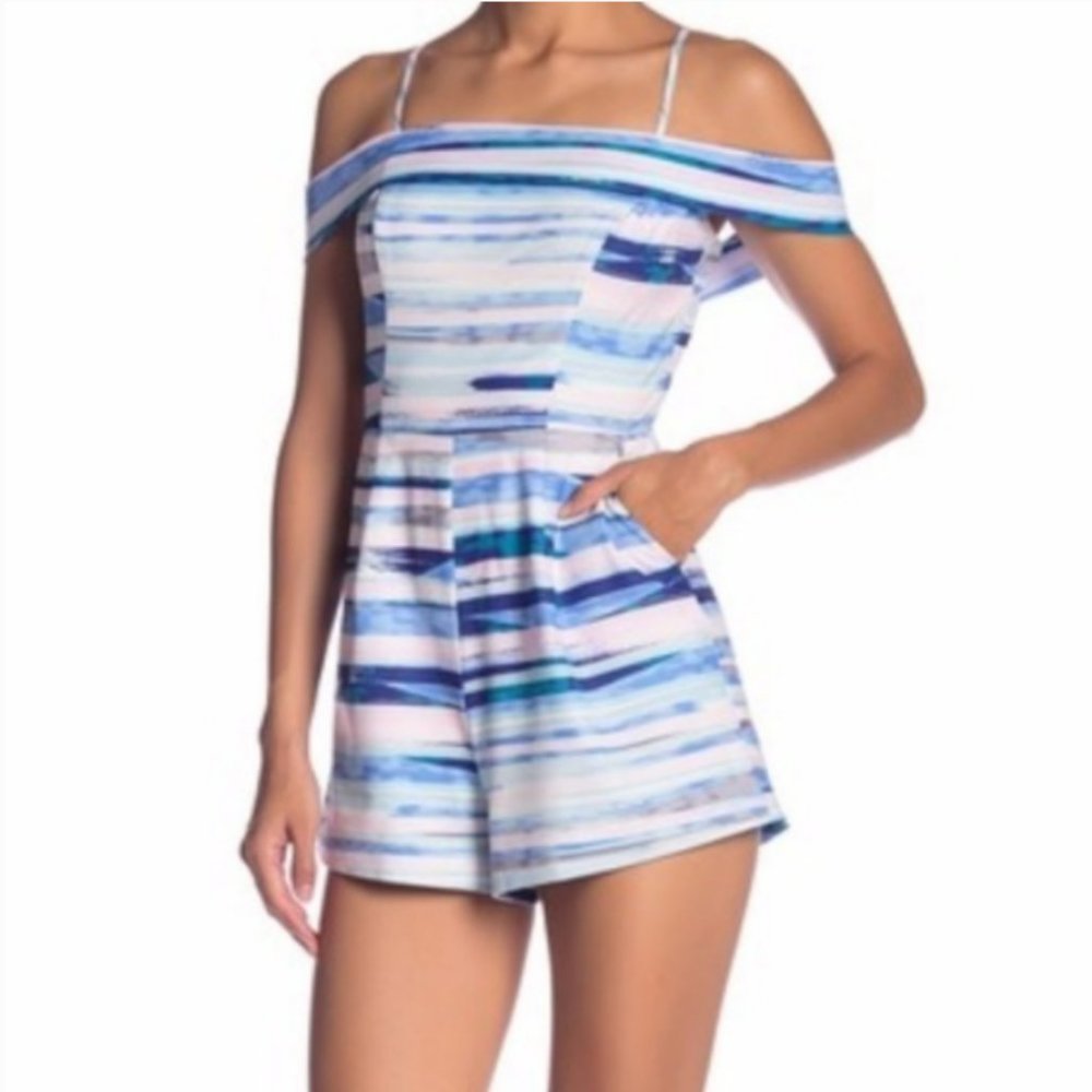 Yumi Kim Brunch Club Romper in Lavender Sky